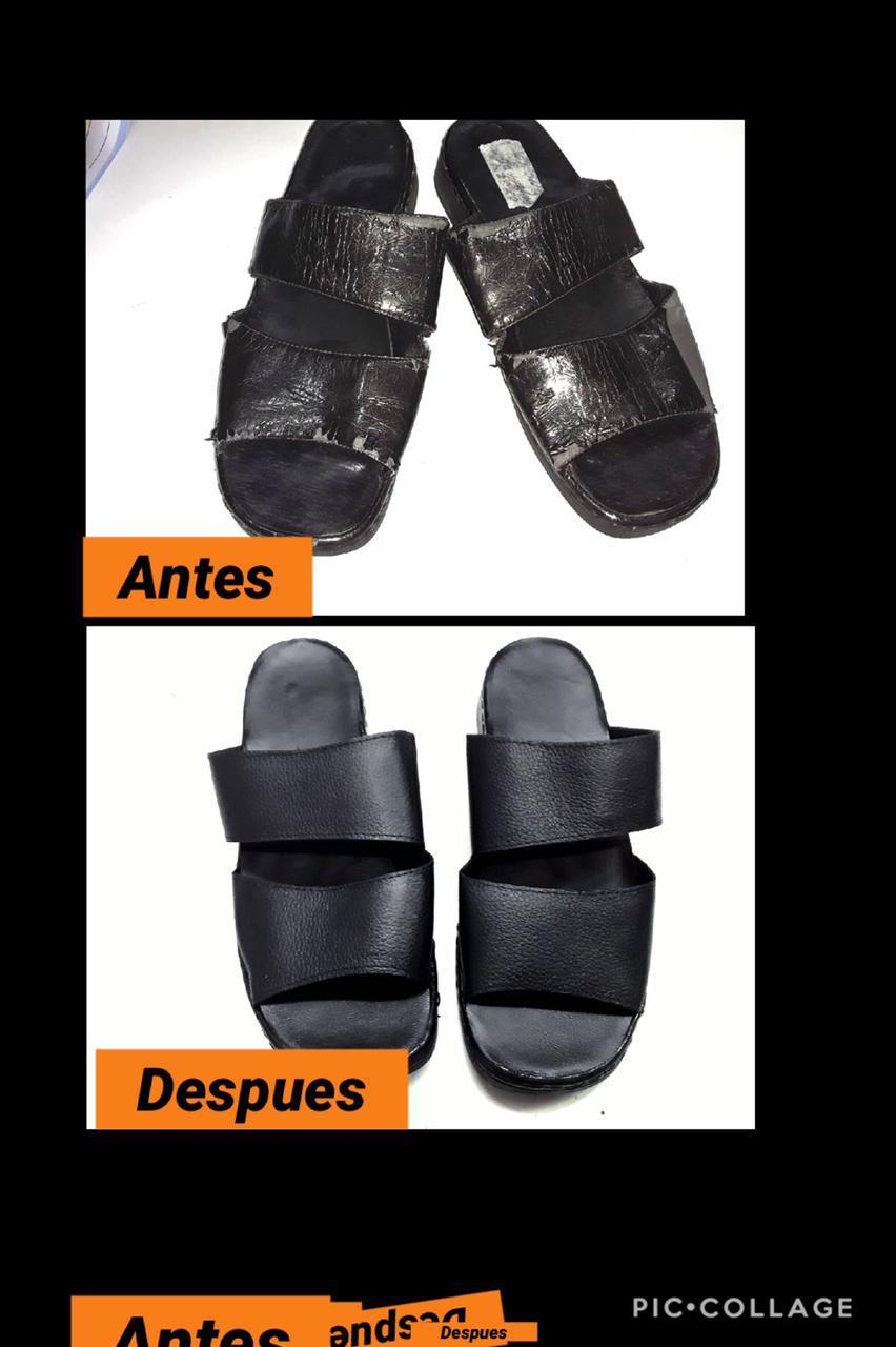 Cambio de capellada en sandalias después de la reparación